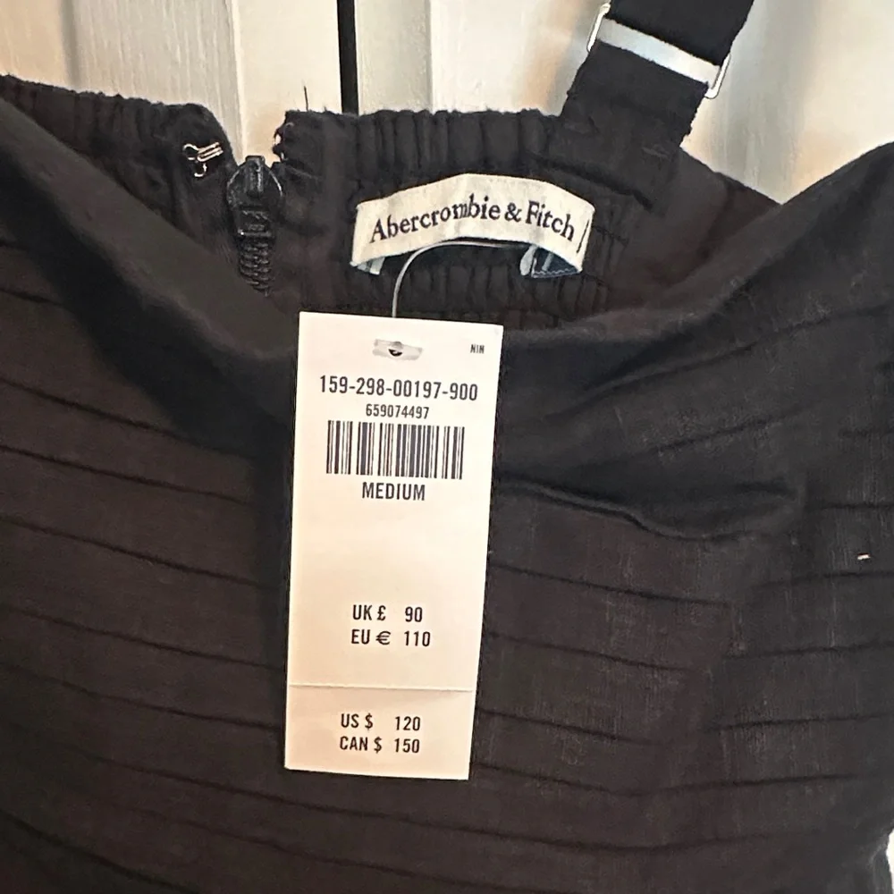 A&F Black Linen Dress